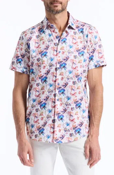 Robert Graham Short Sleeve Button Up Shirt In Multi