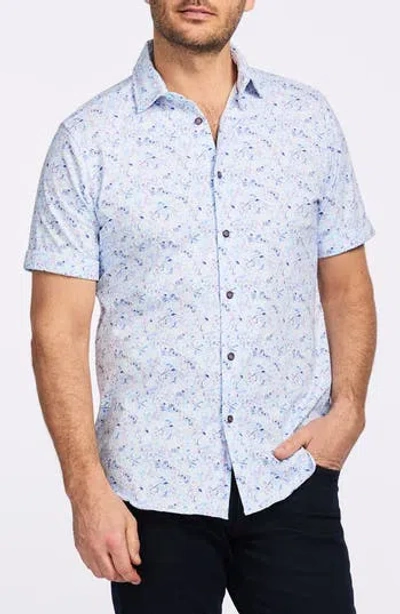 ROBERT GRAHAM ROBERT GRAHAM SHORT SLEEVE STRETCH COTTON BUTTON-UP SHIRT