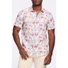Robert Graham Short Sleeve Stretch Cotton Button-up Shirt In White
