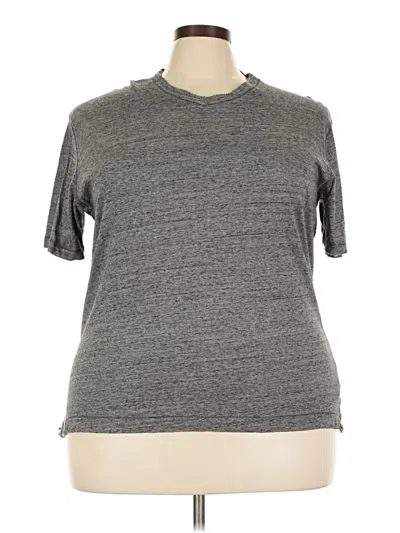 Pre-owned Robert Graham Short Sleeve Turtleneck In Gray