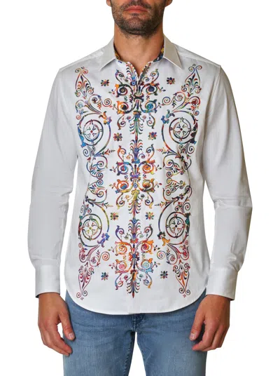 Robert Graham Simmons Woven Shirt In White