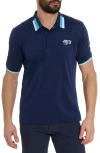 ROBERT GRAHAM ROBERT GRAHAM SKULL DICE EMBROIDERED POLO