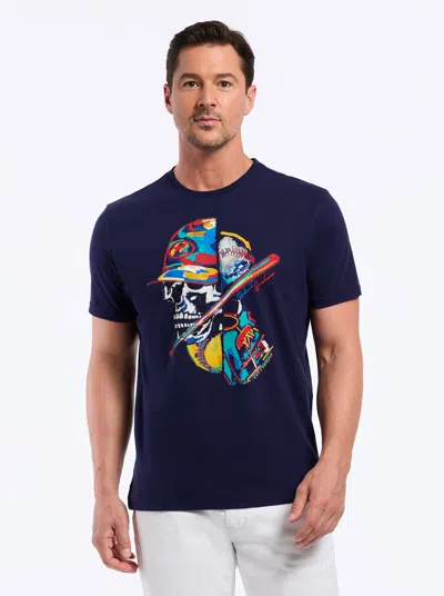 Robert Graham Skull Slugger Short Sleeve Graphic Tee