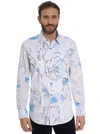 Robert Graham Sky Garden Long Sleeve Button Down Shirt In White