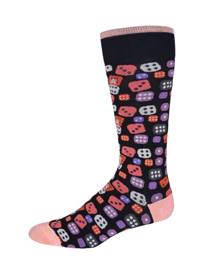 Robert Graham Snake Eyes Socks In Blue