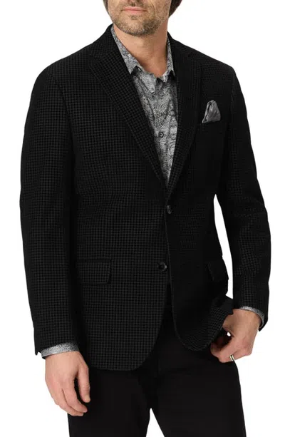 Robert Graham Somerton Houndstooth Woven Sport Coat In Black