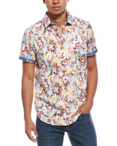 Robert Graham Splash Of Color Classic Fit Knit Shirt In Multi