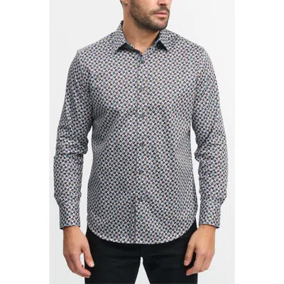 ROBERT GRAHAM ROBERT GRAHAM SPUN OUT KNIT BUTTON-UP SHIRT