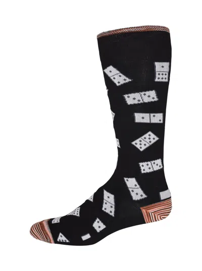 Robert Graham Stack & Slam Socks In Black