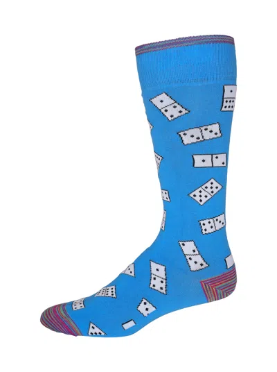 Robert Graham Stack & Slam Socks In Blue