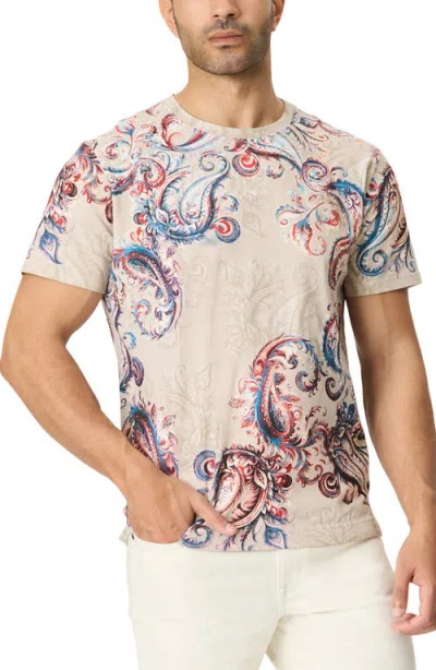 Robert Graham Staunton Paisley Graphic T-shirt In Pink