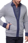 Robert Graham Stefan Zip-up Sweater In Blue