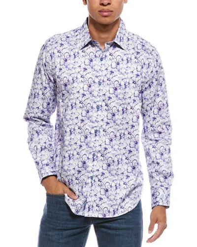 Robert Graham Stellan Classic Fit Woven Shirt In Blue