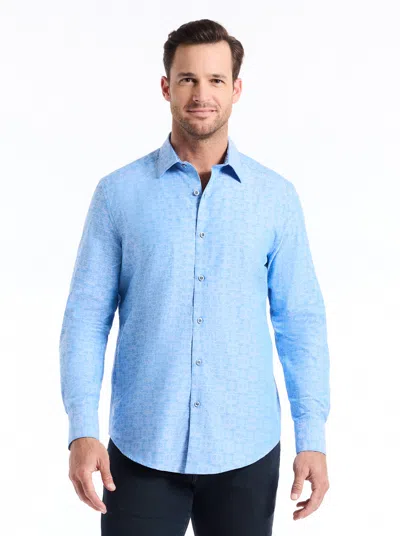 Robert Graham Stellman Long Sleeve Button Down Shirt In Blue