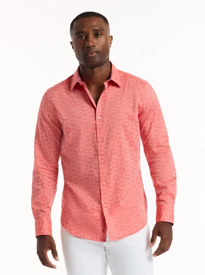 Robert Graham Stellman Long Sleeve Button Down Shirt In Orange