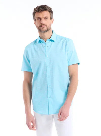 Robert Graham Stellman Short Sleeve Button Down Shirt In Green