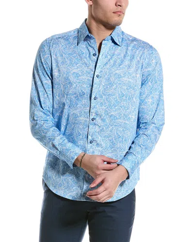 Robert Graham Stelvio Classic Fit Woven Shirt In Blue