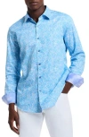 Robert Graham Stelvio Long Sleeve Button Down Shirt In Blue