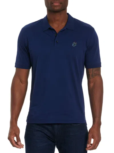 Robert Graham Stone Trail Polo In Blue