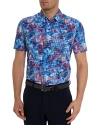 ROBERT GRAHAM STORM WATCH PRINTED KNIT POLO