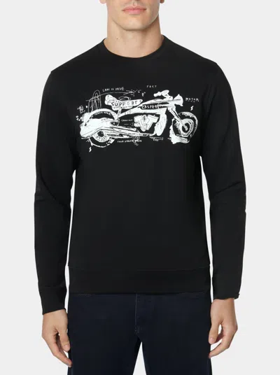 Robert Graham Men's Street Rider Graphic Long Sleeve T-shirt In Black