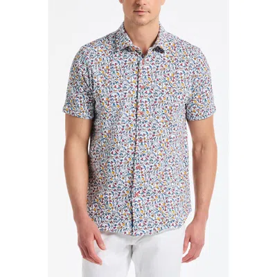Robert Graham Summer Sails Short Sleeve Cotton Button-up Shirt In Multi