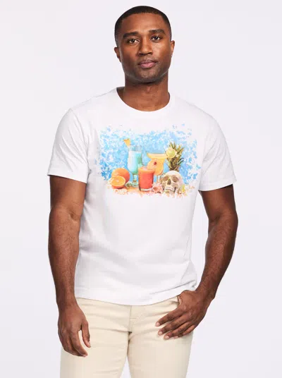 Robert Graham Summer Sips Short Sleeve T-shirt In White