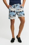 Robert Graham Sunburn Sonata Shorts In Ivory Multi