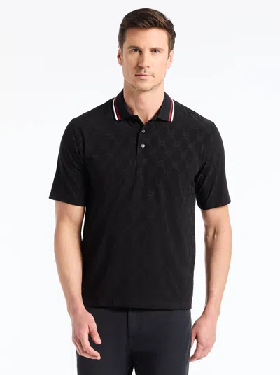 Robert Graham Superman™ X  S-shield Short Sleeve Polo In Black