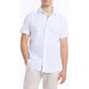 Robert Graham Sutton Short Sleeve Button Down Shirt In White