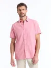 Robert Graham Sutton Short Sleeve Button Down Shirt In Pink