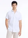 Robert Graham Sutton Short Sleeve Button Down Shirt In White