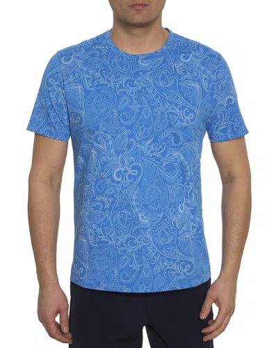 Robert Graham Swanson Knit T-shirt In Blue