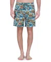 Robert Graham Quickdry Boxer Board Shorts In Brown
