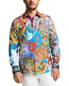 Robert Graham Taborksy's Tale Printed Long Sleeve Button Front Shirt In Multi