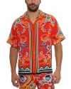 Robert Graham Taj Short Sleeve Button Down Shirt In Multi