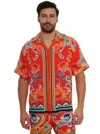 Robert Graham Taj Short Sleeve Button Down Shirt In Multi