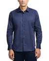 Robert Graham Talbot Geometric Print Stretch Cotton Button-up Shirt In Blue