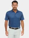 Robert Graham Tee Time Short Sleeve Knit Polo In Navy