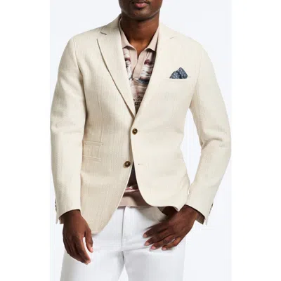 Robert Graham The Breeze Light Tan Textured Cotton Sport Coat In Natural