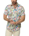 Robert Graham The Heist Short Sleeve Button Down Shirt In Multi