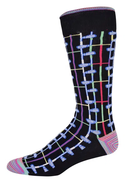 Robert Graham The Iron Drive Socks In Black