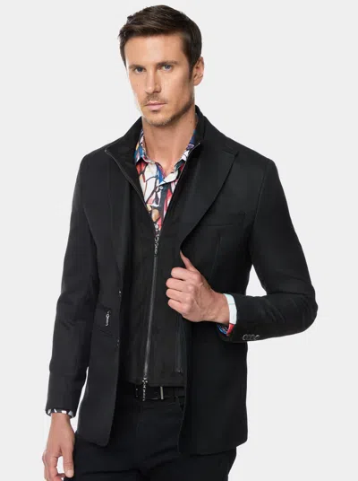 Robert Graham Men's Jetset Sport Coat With Removable Vest In Black