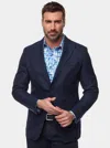 Robert Graham The Jetset Wool Blend Sport Coat With Removable Bib In Navy