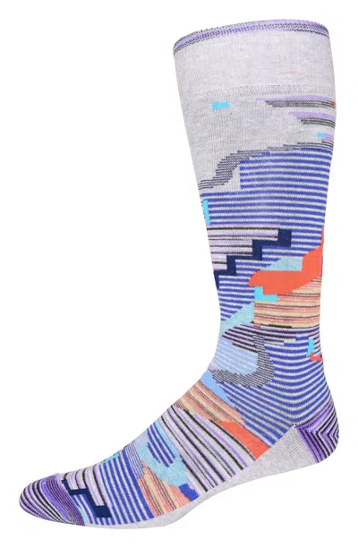 Robert Graham The Mares Socks In Light Grey