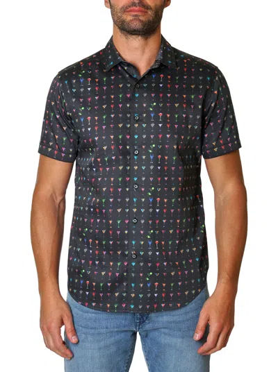 Robert Graham The Martini 2 Short Sleeve Shirt In Black
