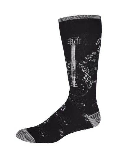 Robert Graham The Osbourne Socks In Black