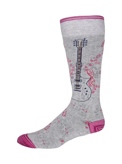 Robert Graham The Osbourne Socks In Gray