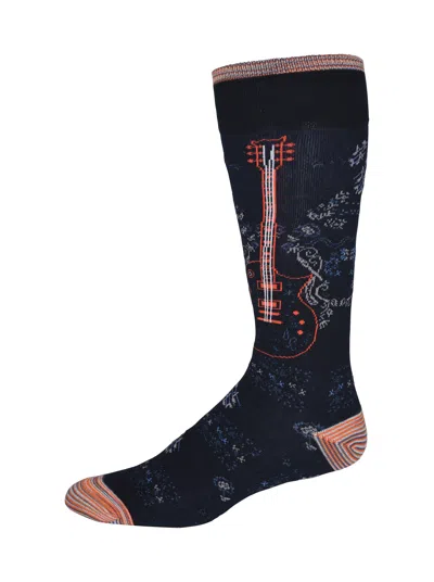Robert Graham The Osbourne Socks In Blue