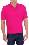 Robert Graham The Player Solid Cotton Jersey Polo In Magenta